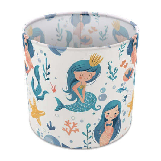 Mermaids and Starfish lampshade - 20cm Table