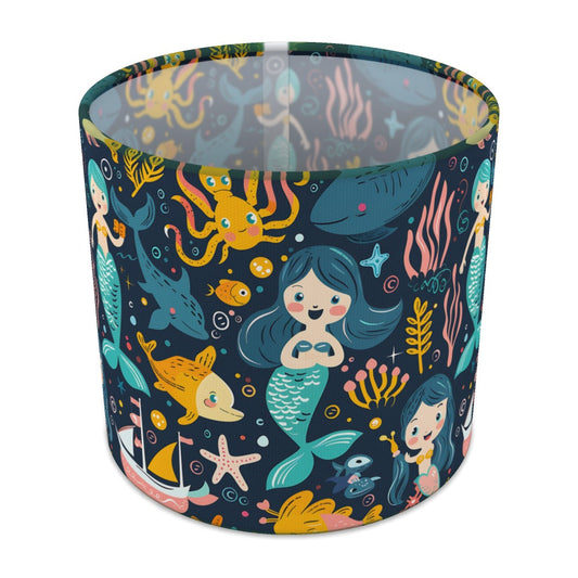 Mermaids and Octopuses lampshade - 20cm Table