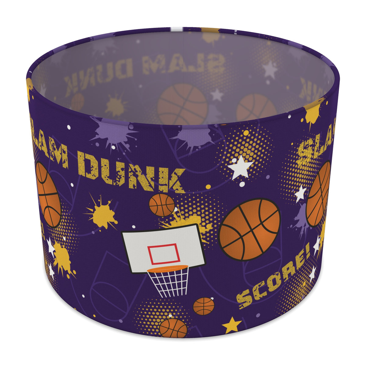 Purple Slam Dunk II lampshade - 30cm x 21cm Table