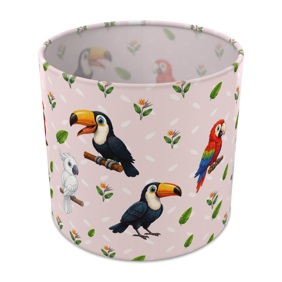 Blush Bird Friends II lampshade - 20cm x 18.5cm Table