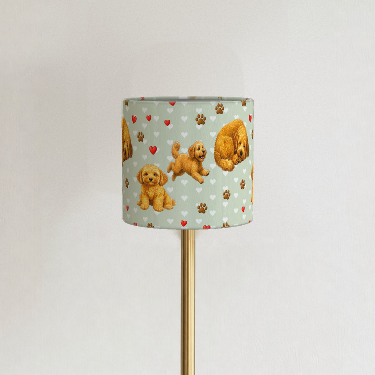 Sage Cockapoo Love II lampshade - 20cm x 18.5cm Ceiling - photo 3