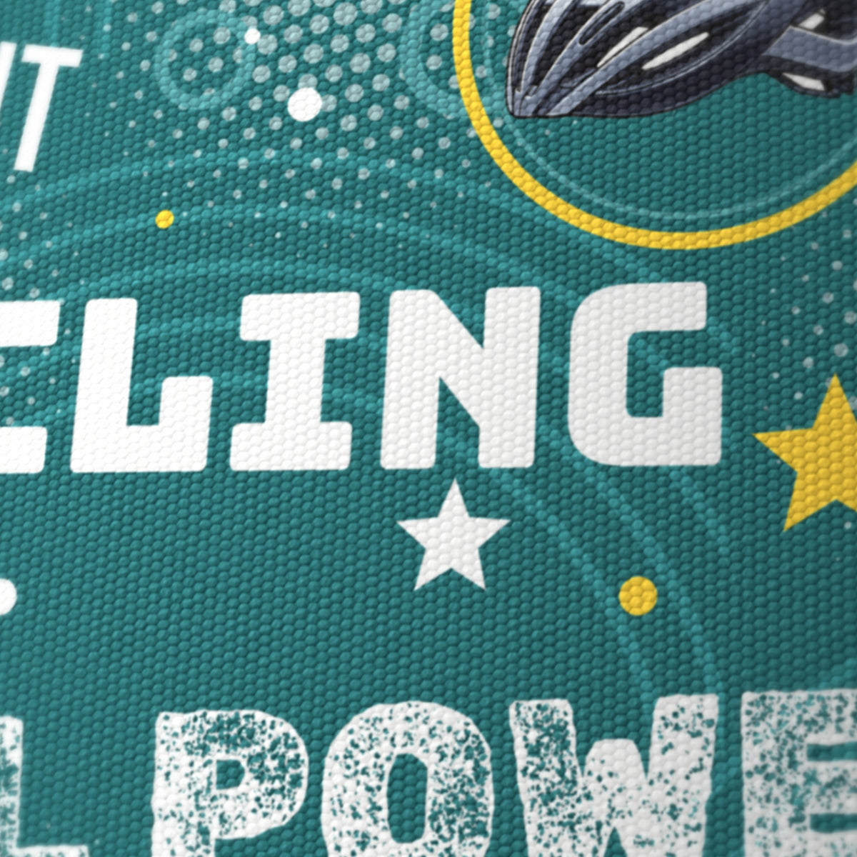 Teal Pedal Power II lampshade - 20cm x 18.5cm Ceiling - photo 6