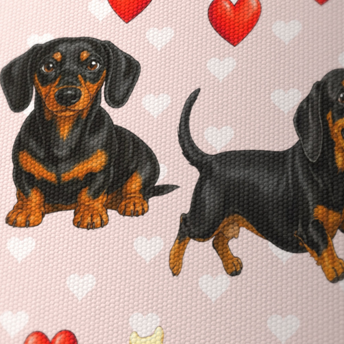 Blush Dachshund Love II lampshade - 20cm x 18.5cm Ceiling - photo 6