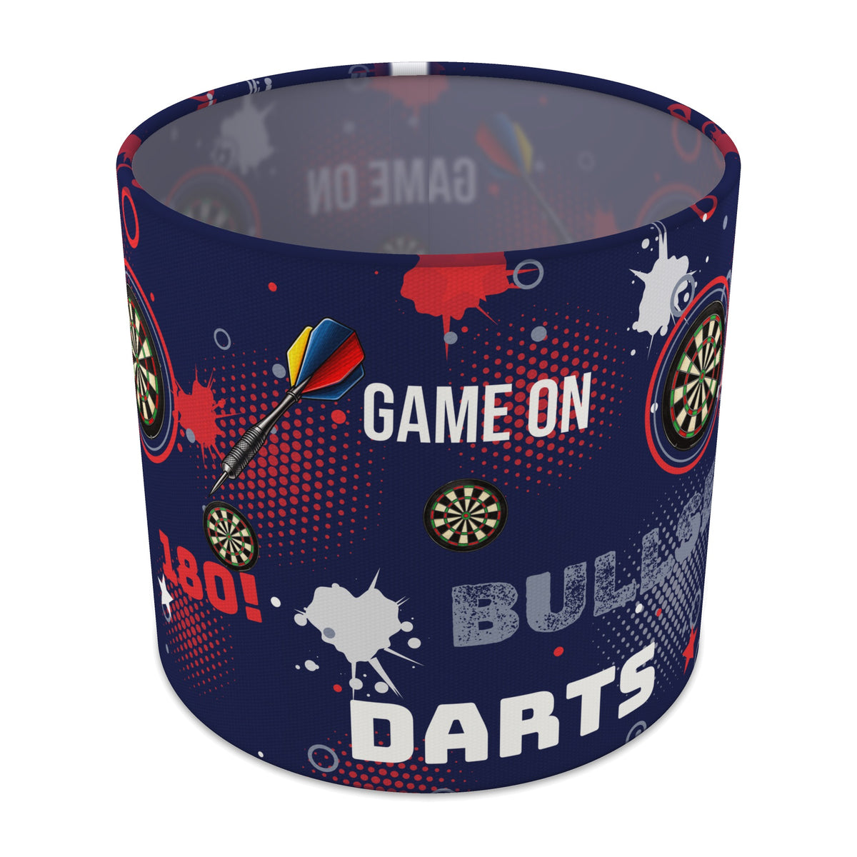 Navy Darts Night II lampshade - 20cm x 18.5cm Table