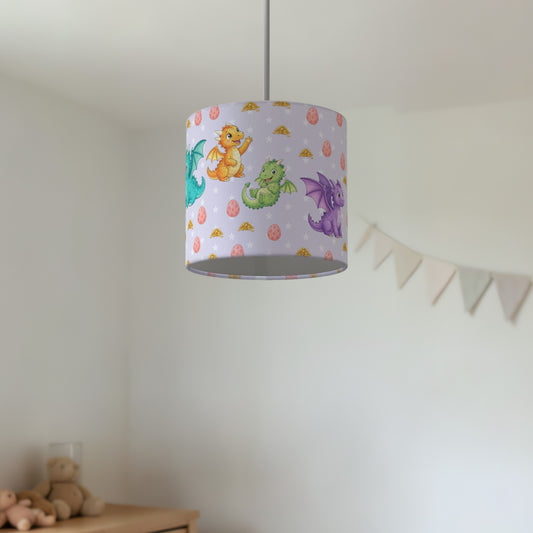Lilac Dragons II lampshade - 20cm x 18.5cm Ceiling - photo 2