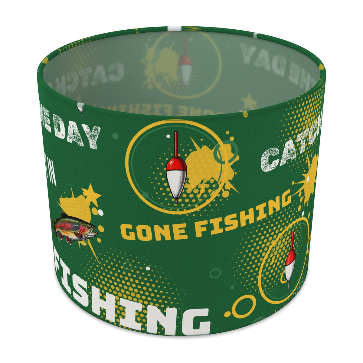 Pitch Reel It In II lampshade - 25cm x 20cm Table