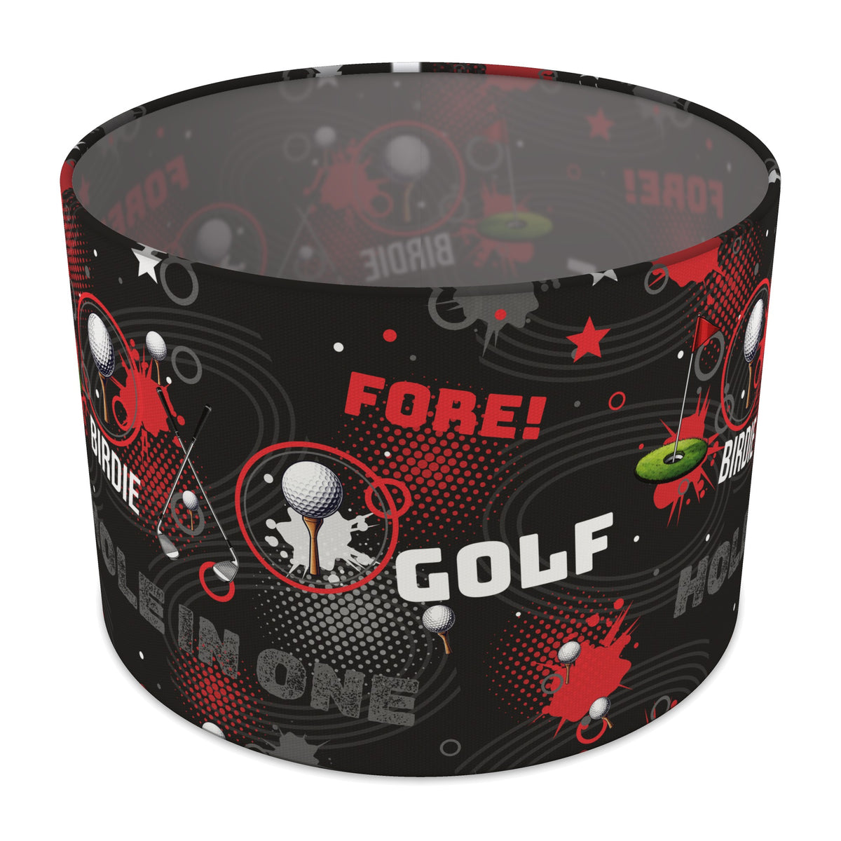 Black Golf Pro II lampshade - 30cm x 21cm Table