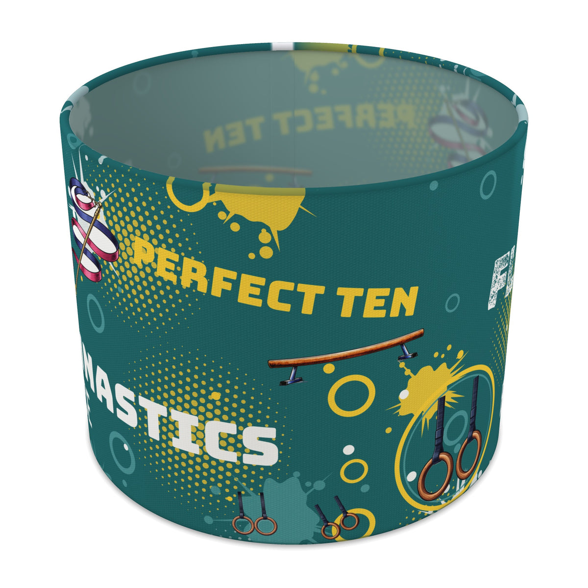 Teal Gymnastics Star II lampshade - 25cm x 20cm Table