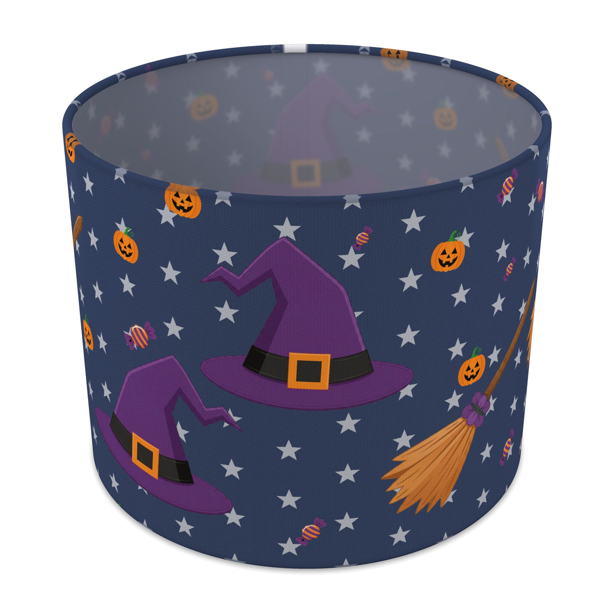Navy Halloween II lampshade - 25cm x 20cm Table