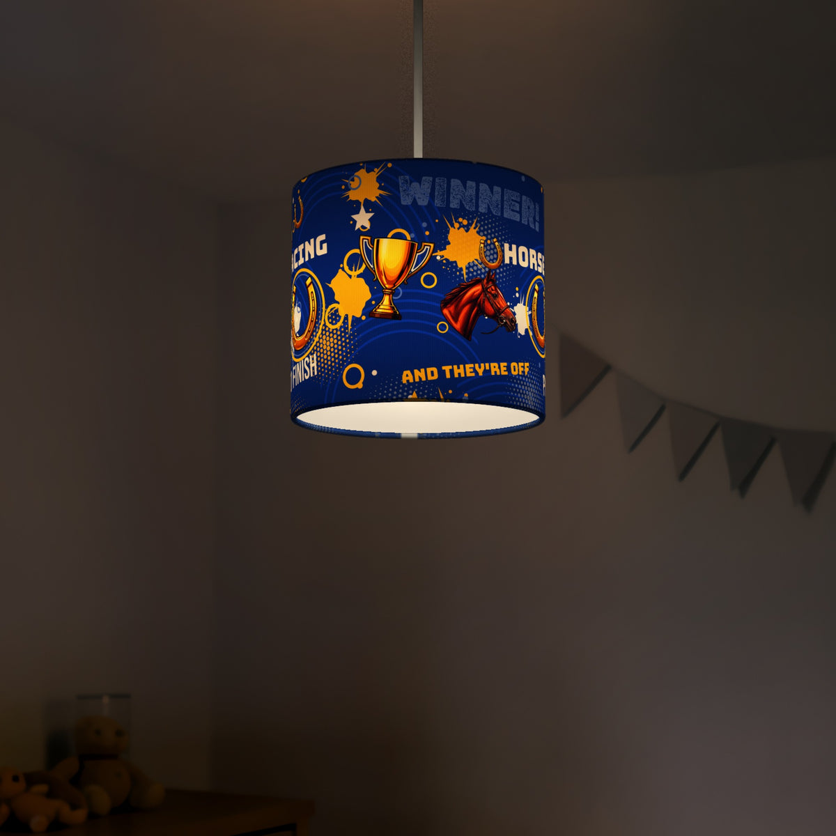 Royal And They're Off II lampshade - 20cm x 18.5cm Ceiling - photo 5