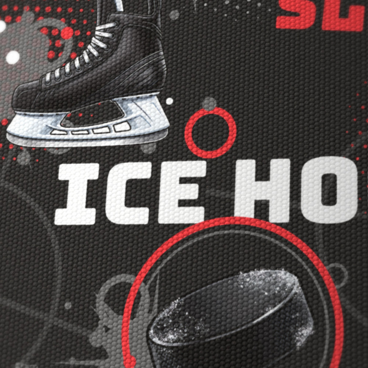 Black Ice Hockey Face II lampshade - 20cm x 18.5cm Ceiling - photo 6