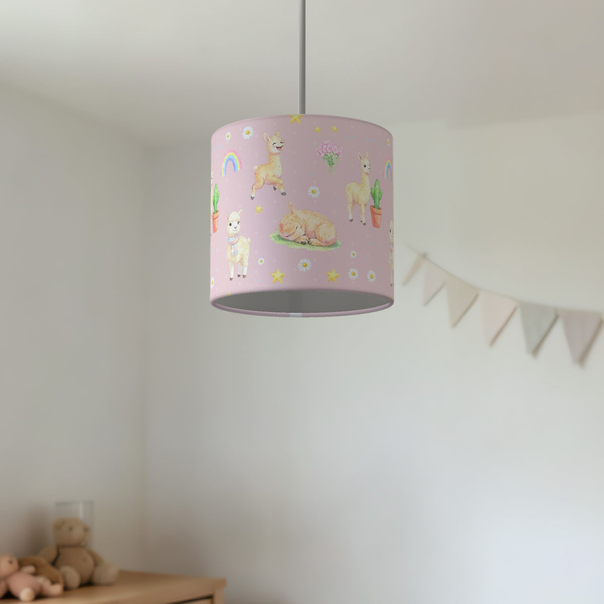 Blush Llama Love II lampshade - 20cm x 18.5cm Ceiling - photo 2