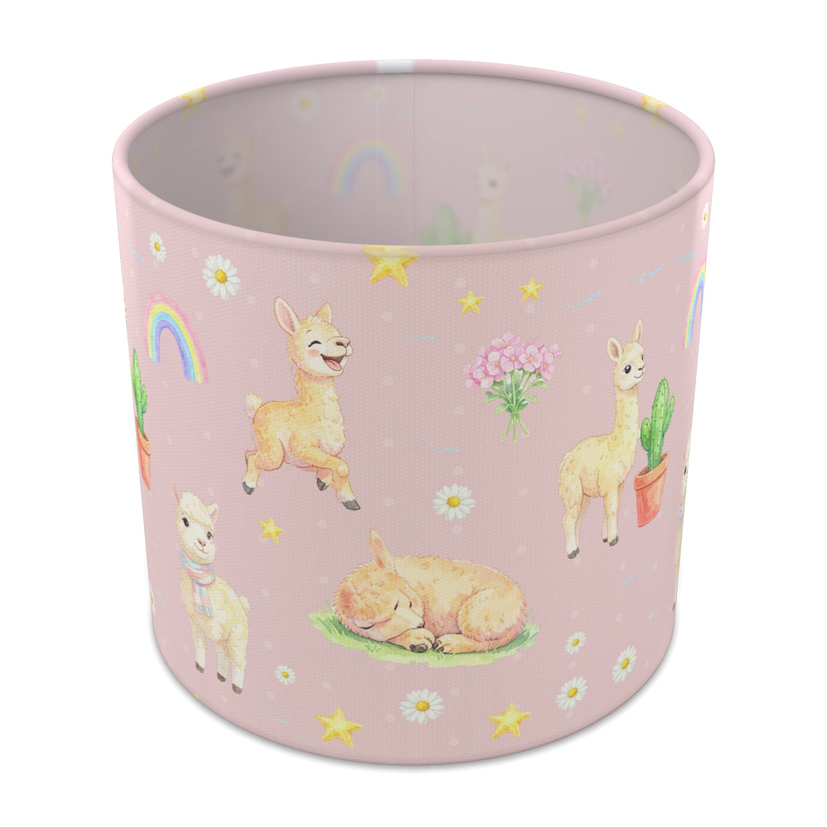 Blush Llama Love II lampshade - 20cm x 18.5cm Table