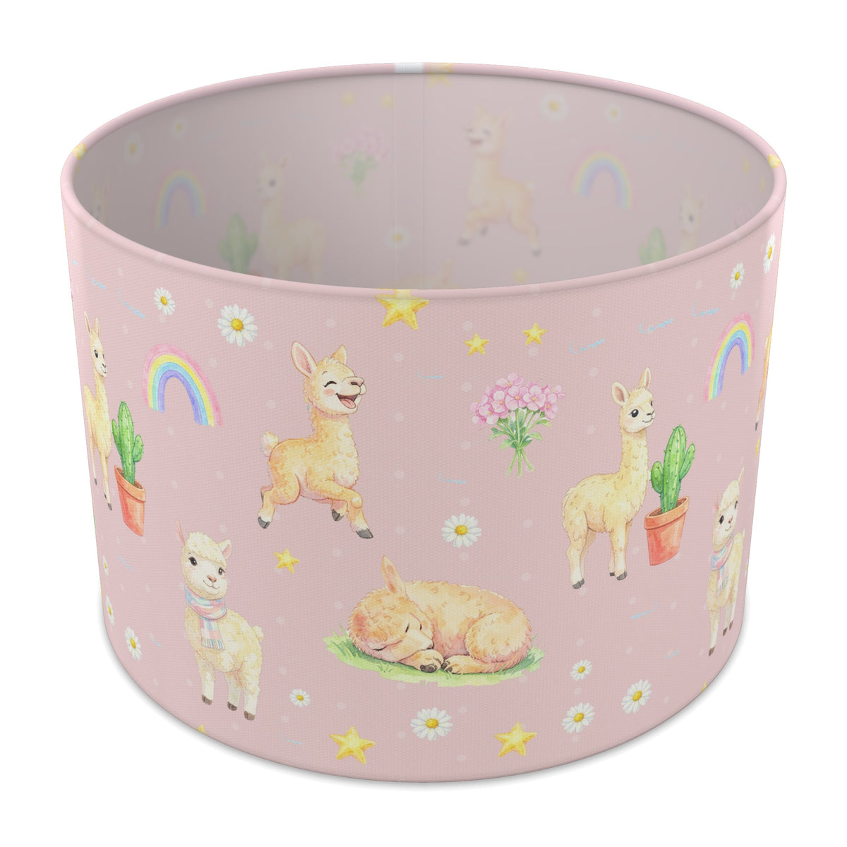 Blush Llama Love II lampshade - 30cm x 21cm Table