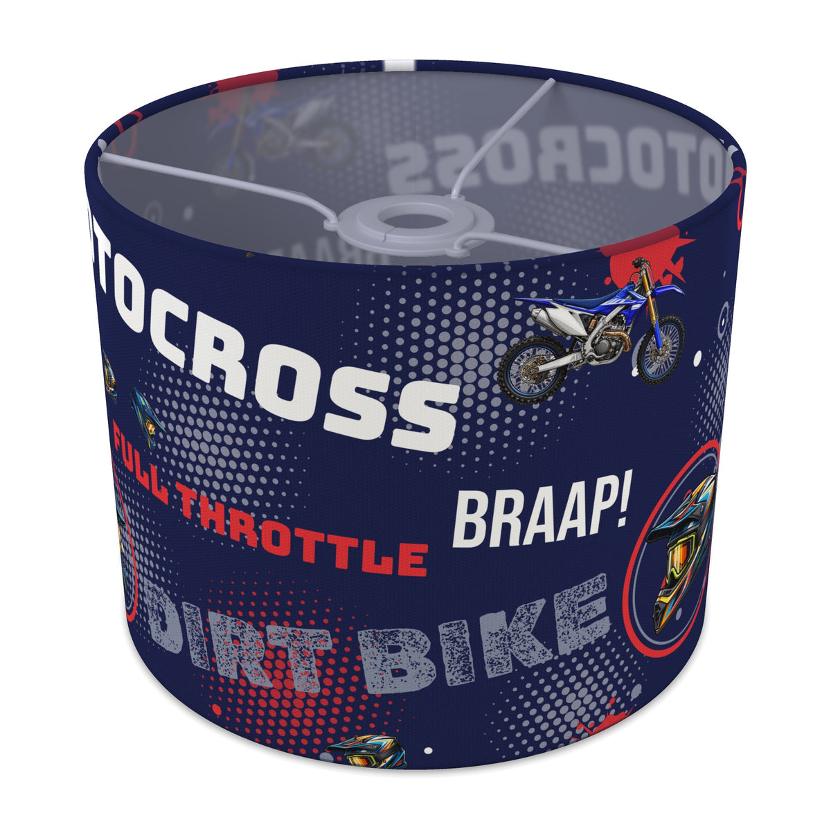 Navy Blue Full Throttle II lampshade - 25cm x 20cm Ceiling