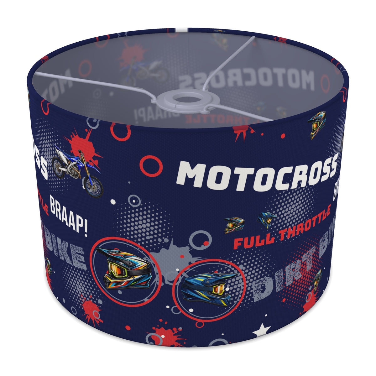 Navy Blue Full Throttle II lampshade - 30cm x 21cm Ceiling