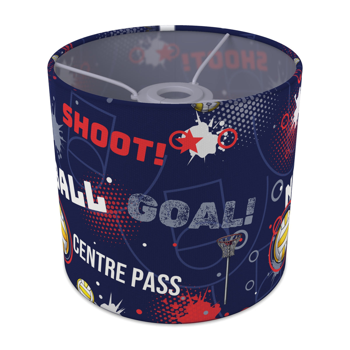 Navy Netball Star II lampshade - 20cm x 18.5cm Ceiling - main photo