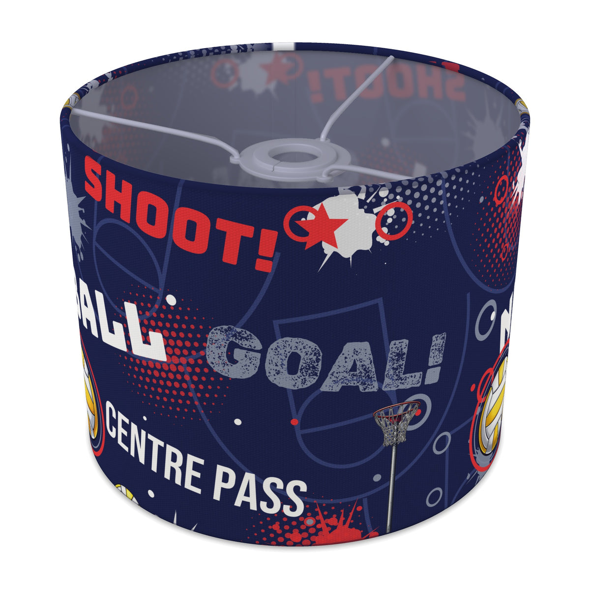 Navy Netball Star II lampshade - 25cm x 20cm Ceiling