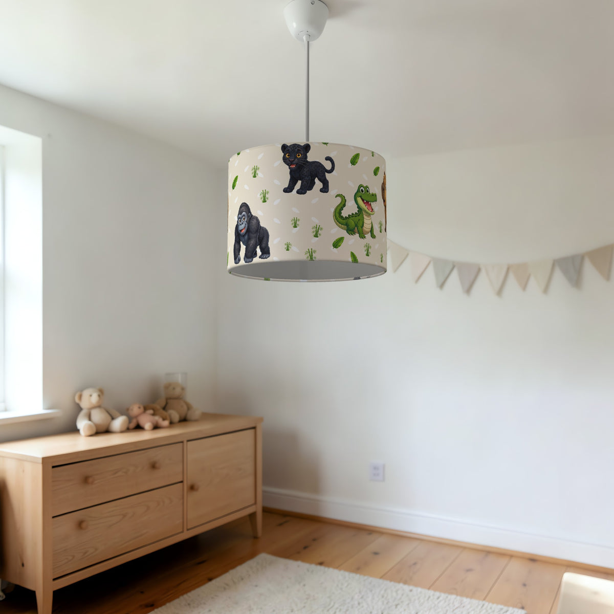 Sand Safari Friends II lampshade - 20cm x 18.5cm Ceiling - photo 3
