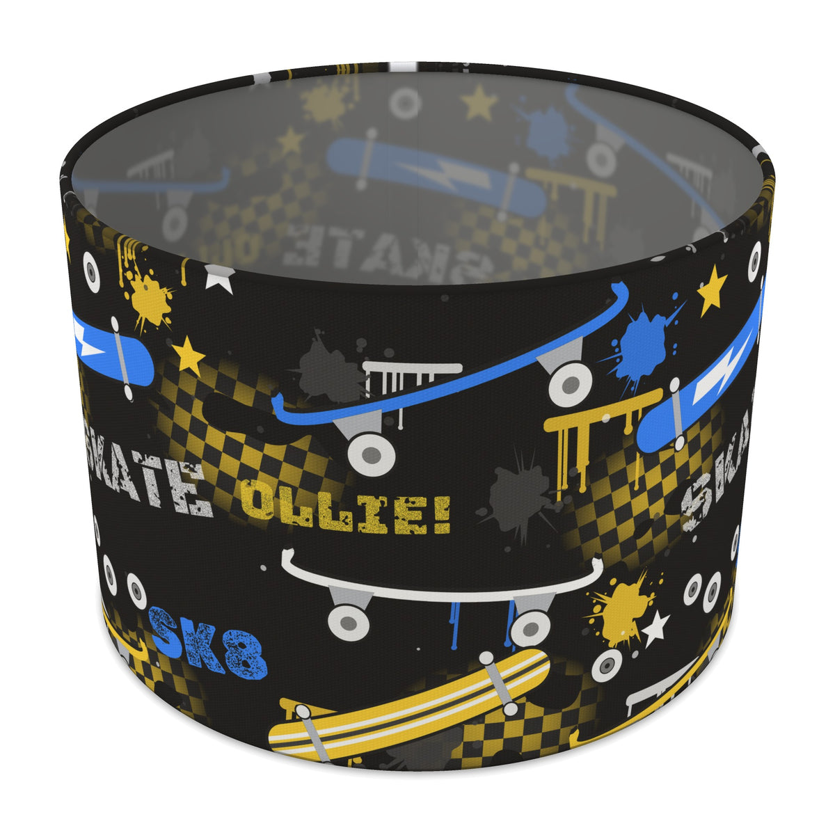 Black Skate Park II lampshade - 30cm x 21cm Table