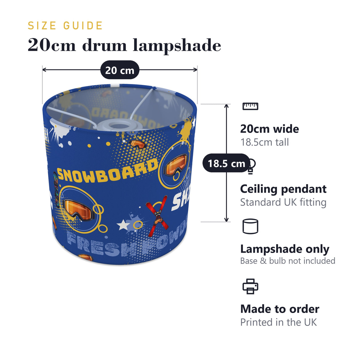 Royal Snow Day II lampshade - 20cm x 18.5cm Ceiling - photo 7