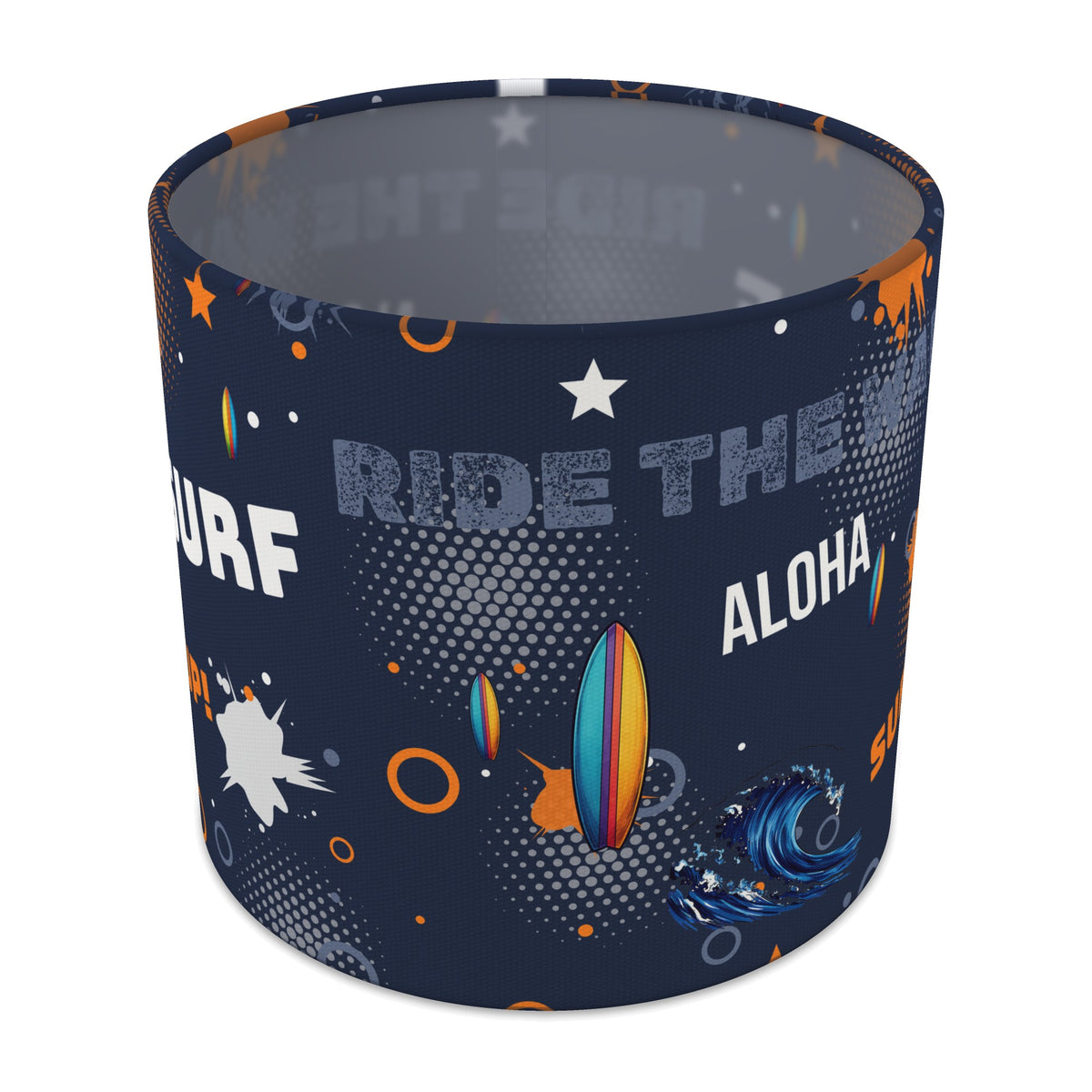 Navy Surf's Up II lampshade - 20cm x 18.5cm Table