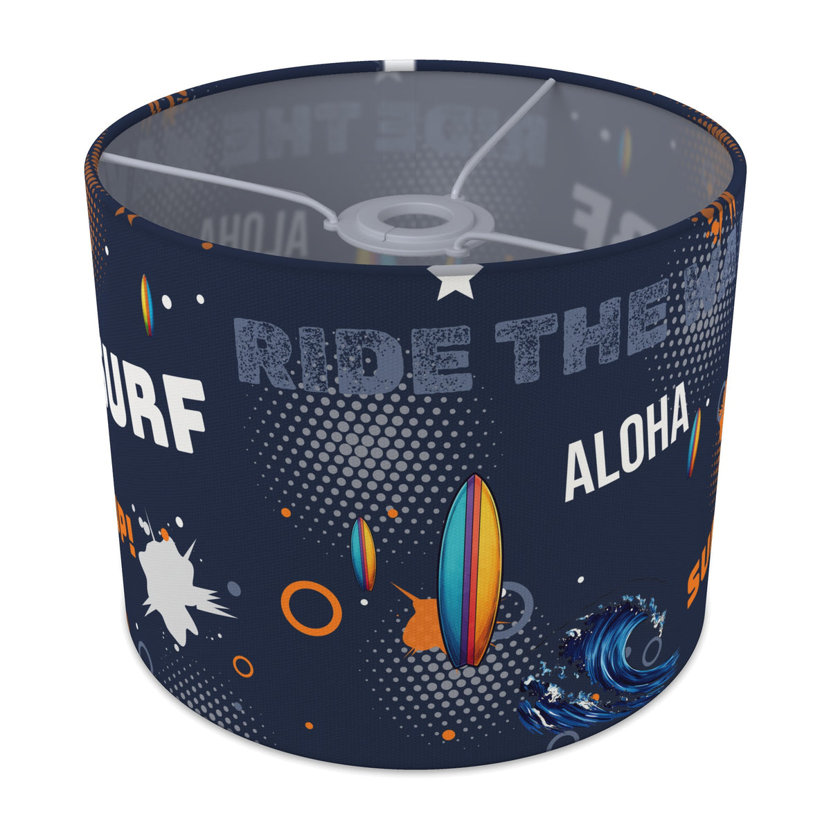 Navy Surf's Up II lampshade - 25cm x 20cm Ceiling