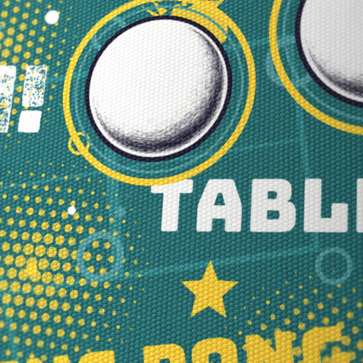 Teal Ping Pong Rally II lampshade - 20cm x 18.5cm Ceiling - photo 6