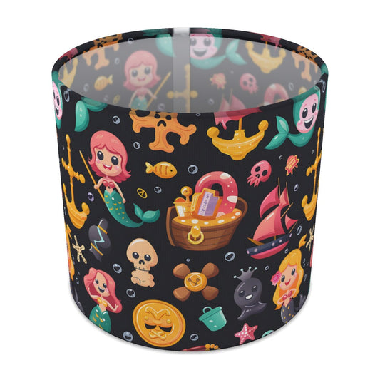 Mermaids and Treasure lampshade - 20cm Table