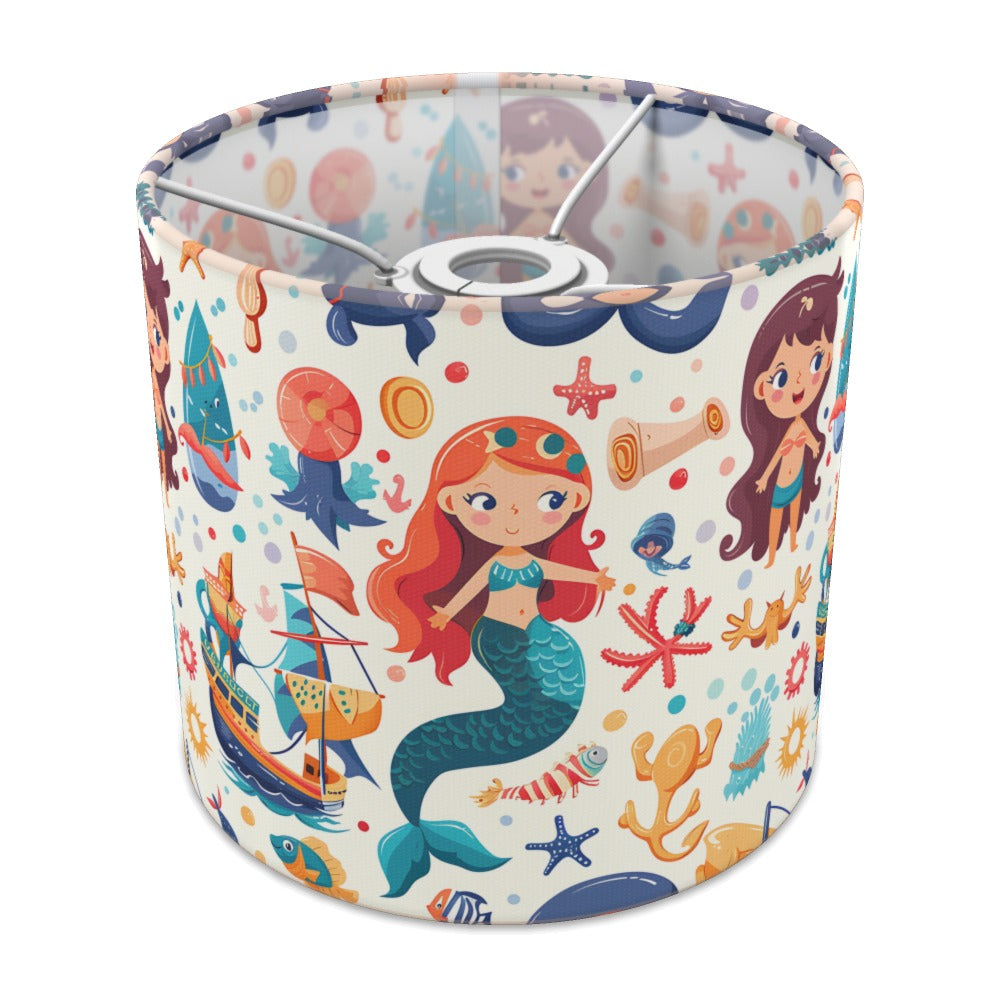 Mermaids and Sailboats lampshade - 20cm Ceiling