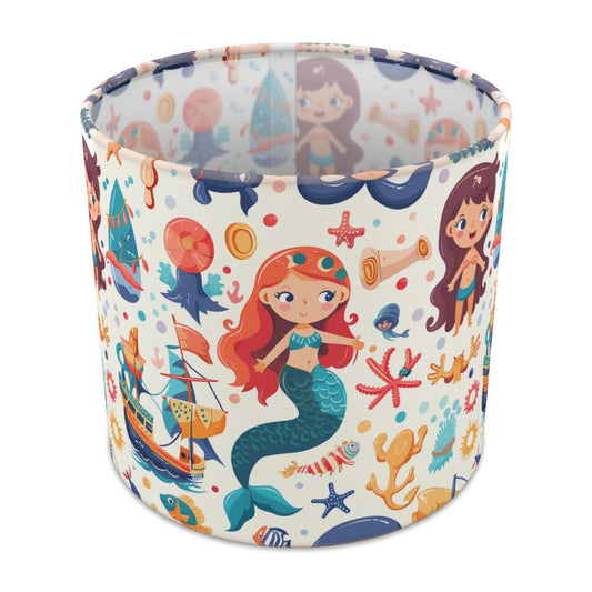 Mermaids and Sailboats lampshade - 20cm Table