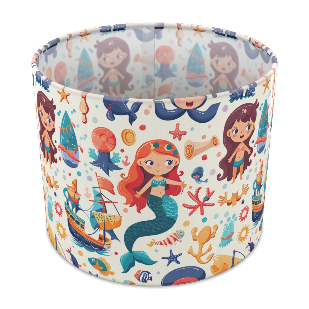 Mermaids and Sailboats lampshade - 25cm Table