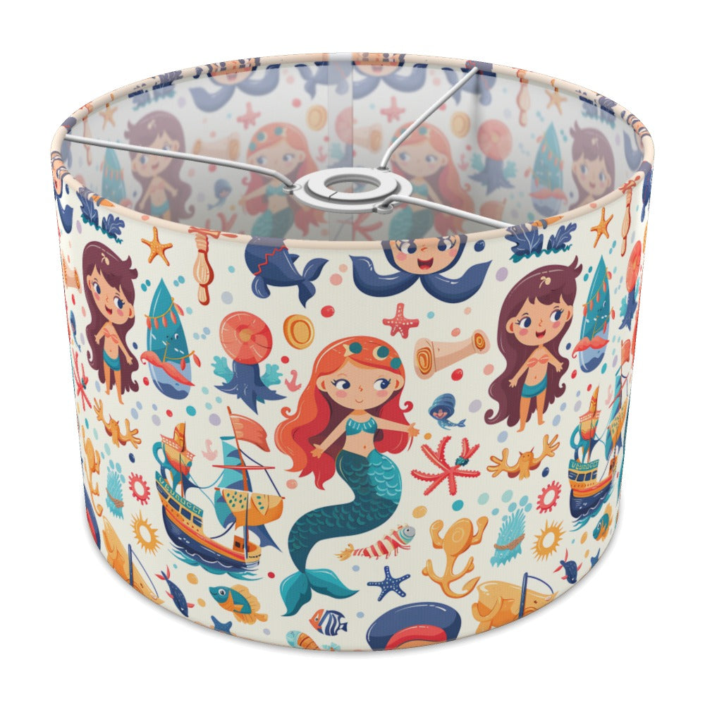 Mermaids and Sailboats lampshade - 30cm Ceiling