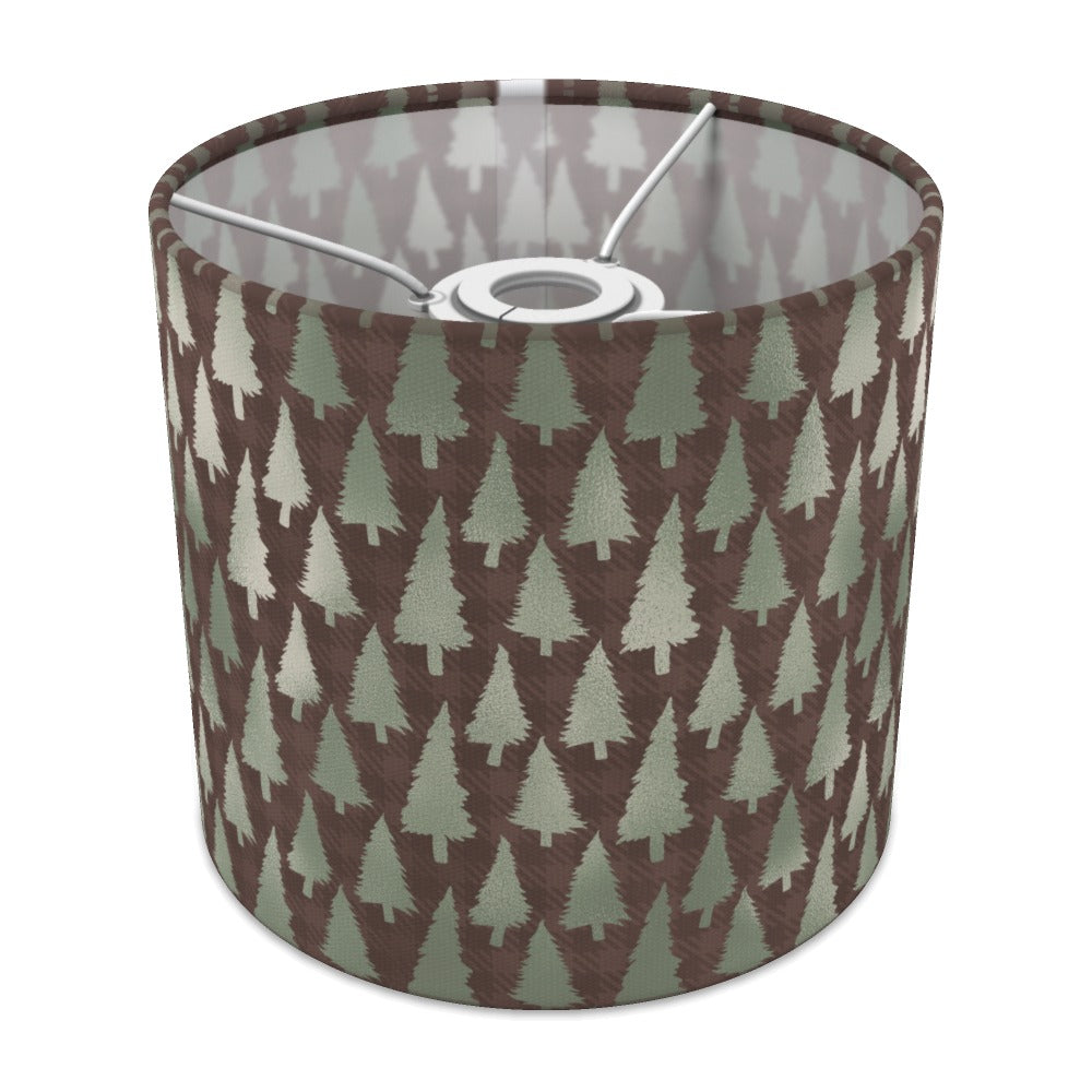 Festive Evergreen Christmas Tree Pattern lampshade - 20cm Ceiling
