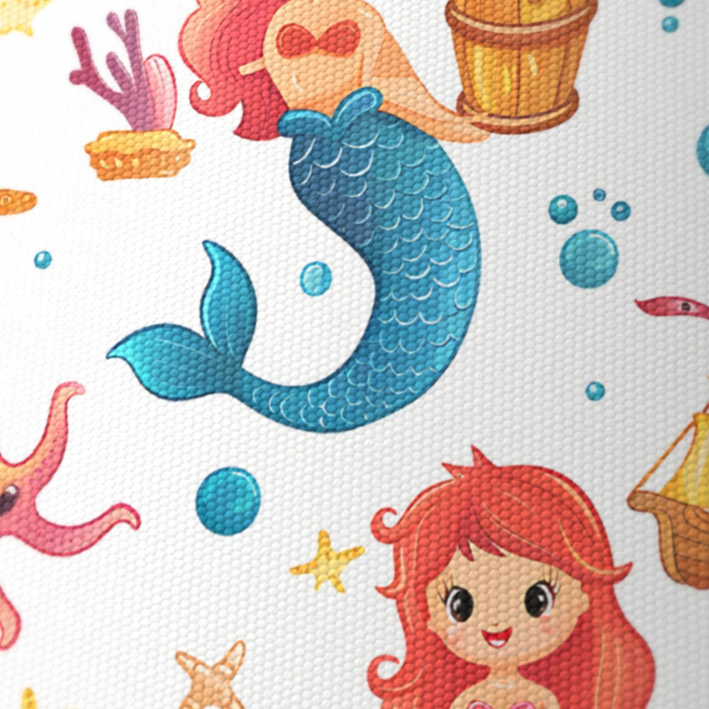 Mermaids Dolphins Starfish lampshade