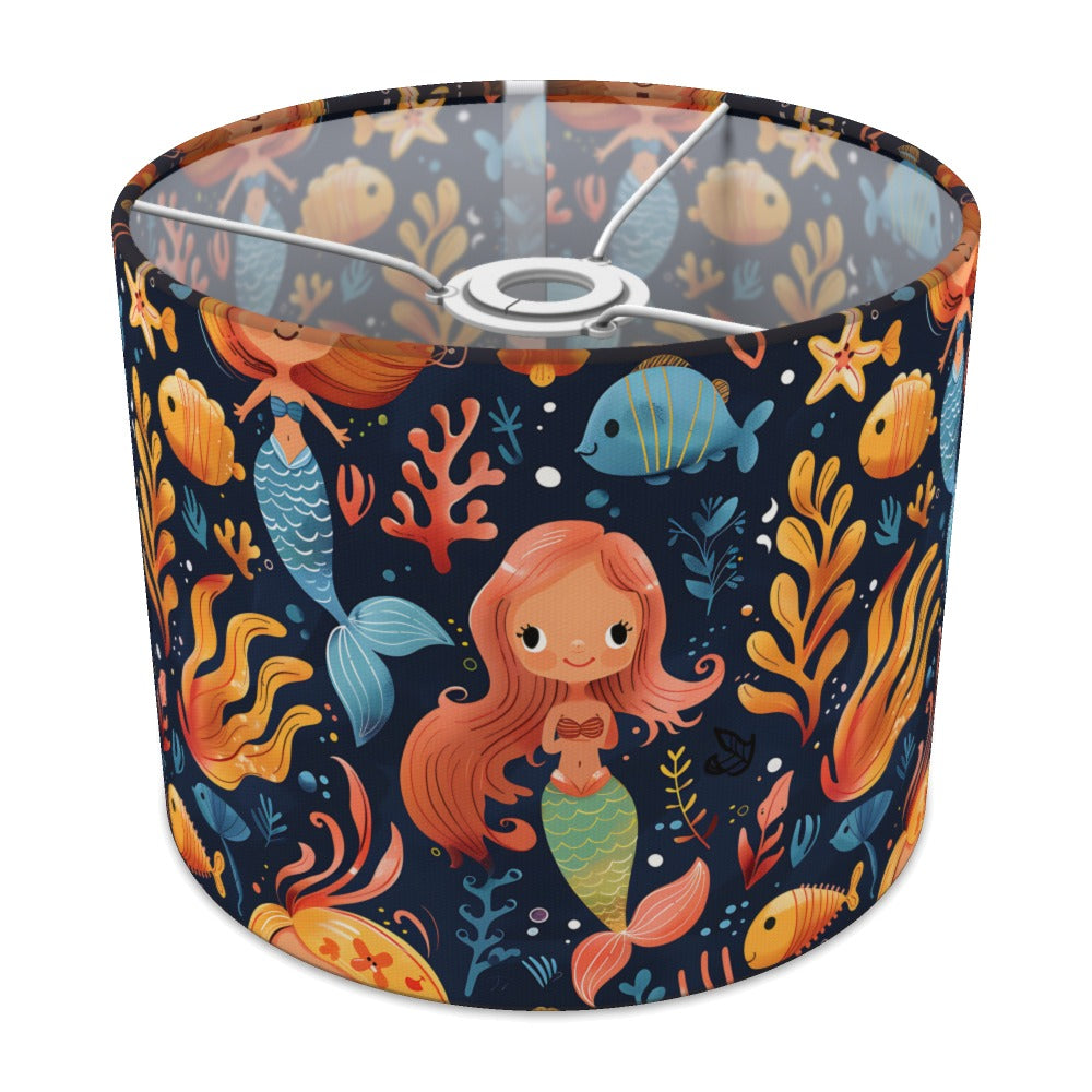 Mermaid with Coral and Fish lampshade - 25cm Ceiling
