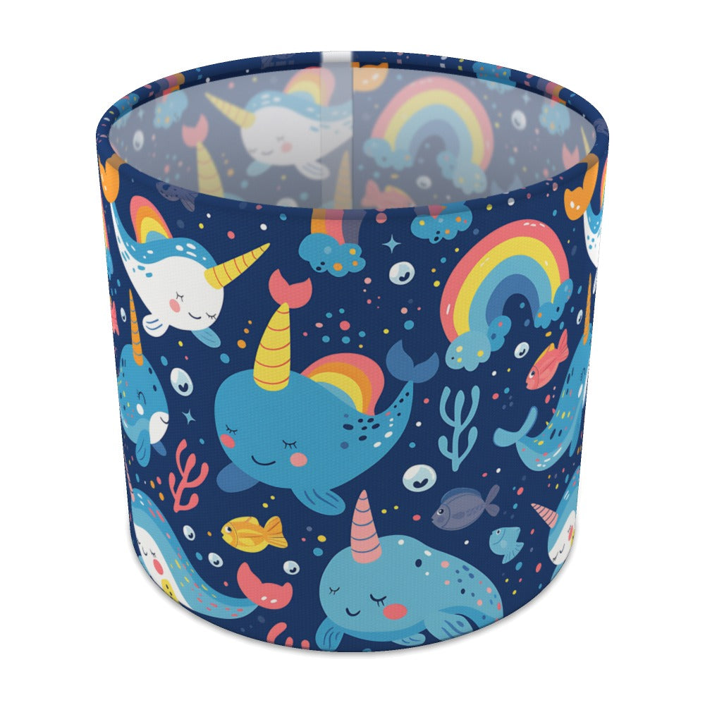 Narwhals Rainbows Fish lampshade - 20cm Table
