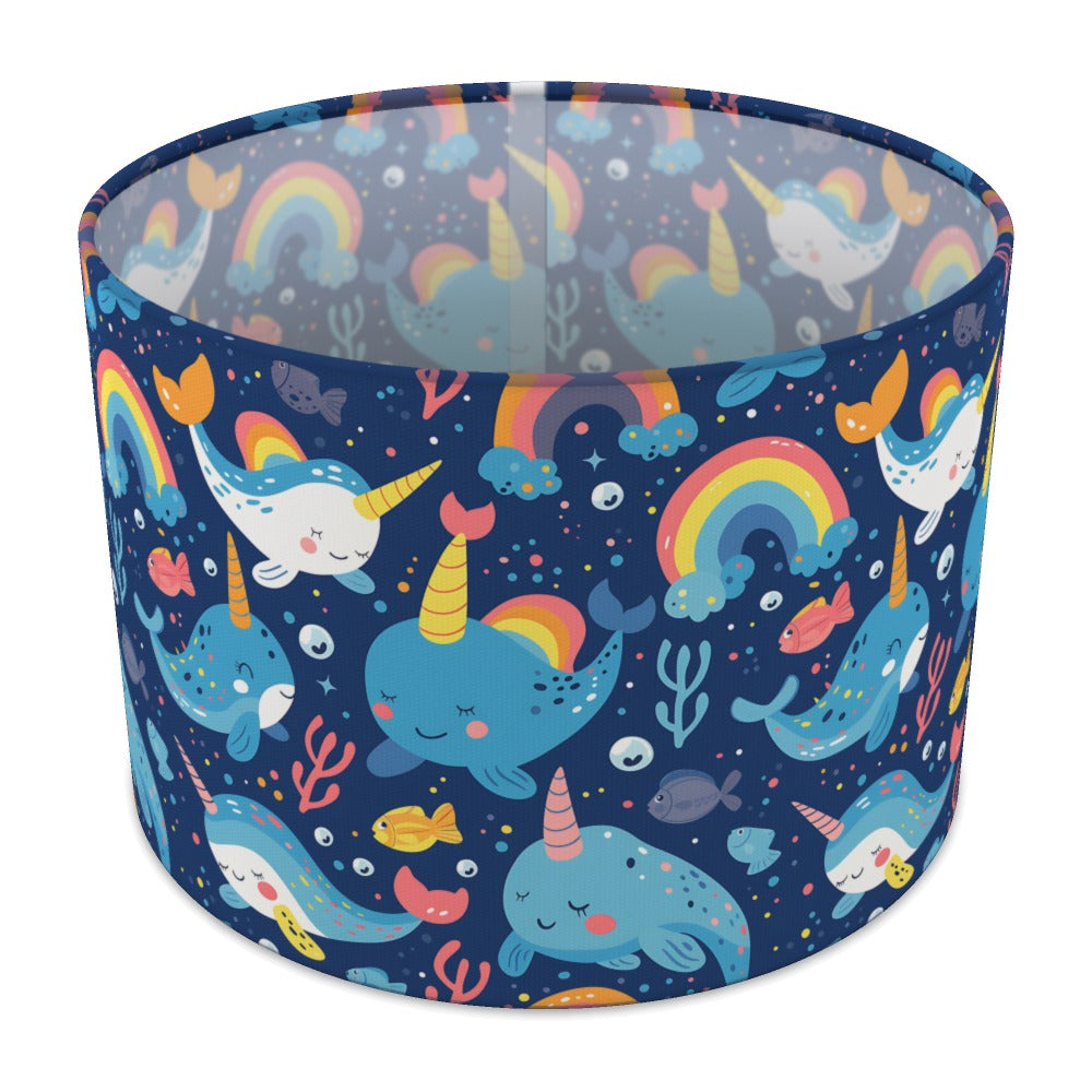 Narwhals Rainbows Fish lampshade - 30cm Table