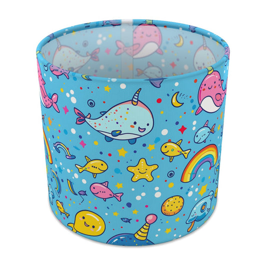 Whimsical Narwhals lampshade - 20cm Table