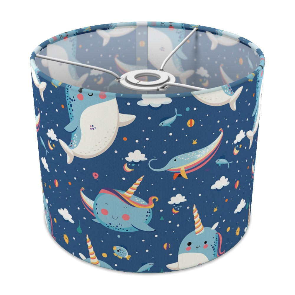 Narwhal Whale Clouds lampshade - 25cm Ceiling