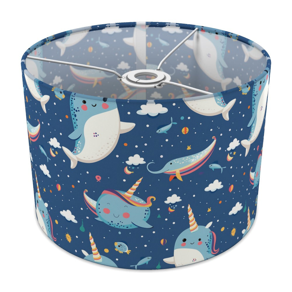 Narwhal Whale Clouds lampshade - 30cm Ceiling