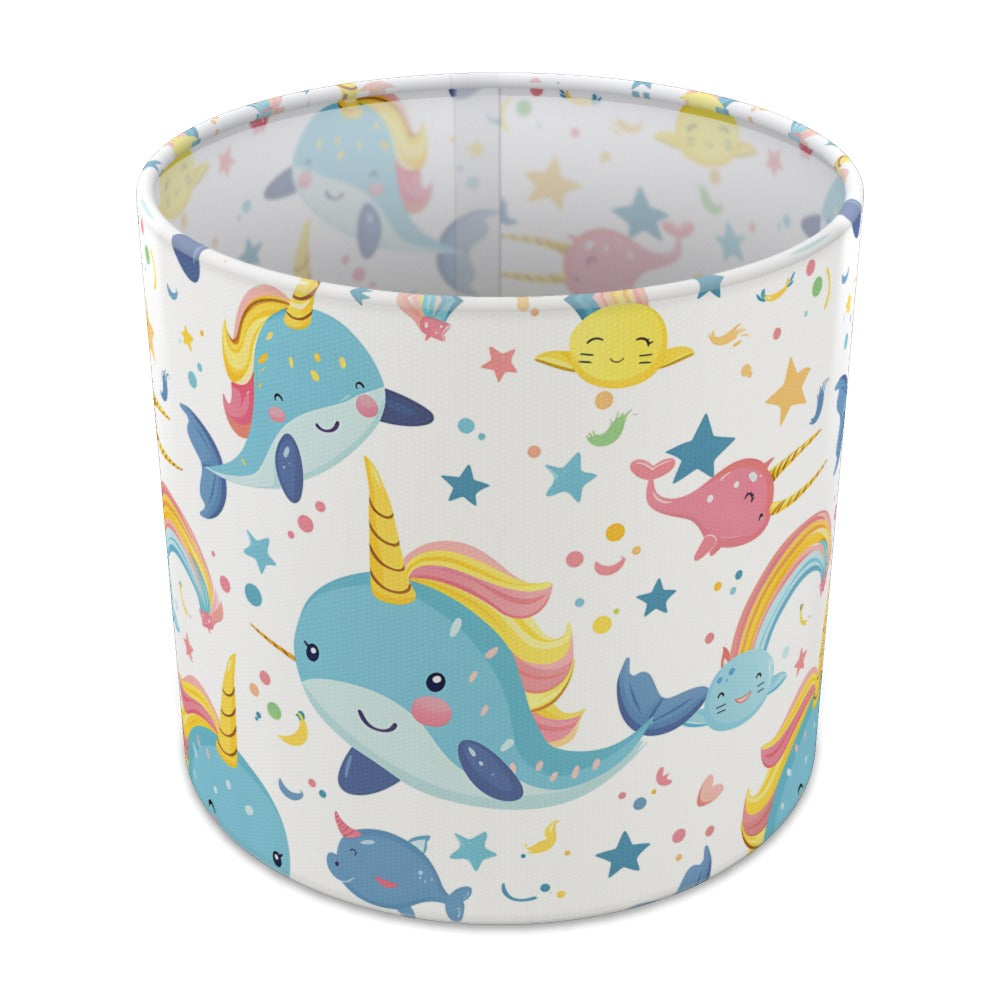 Narwhal Rainbow Stars lampshade - 20cm Table