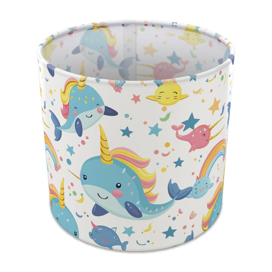 Narwhal Rainbow Stars lampshade - 20cm Table