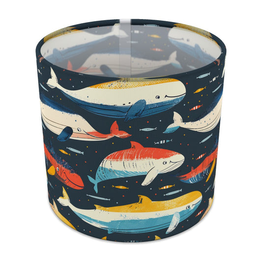 Whales Sharks Fish lampshade - 20cm Table