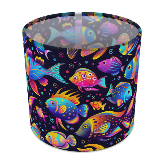 Tropical Fish and Bubbles lampshade - 20cm Table