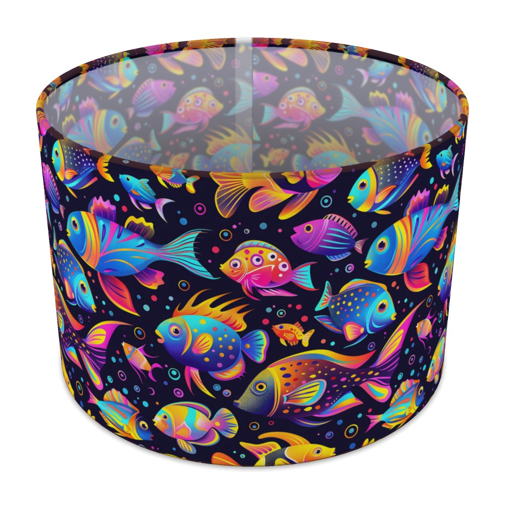 Tropical Fish and Bubbles lampshade - 30cm Table
