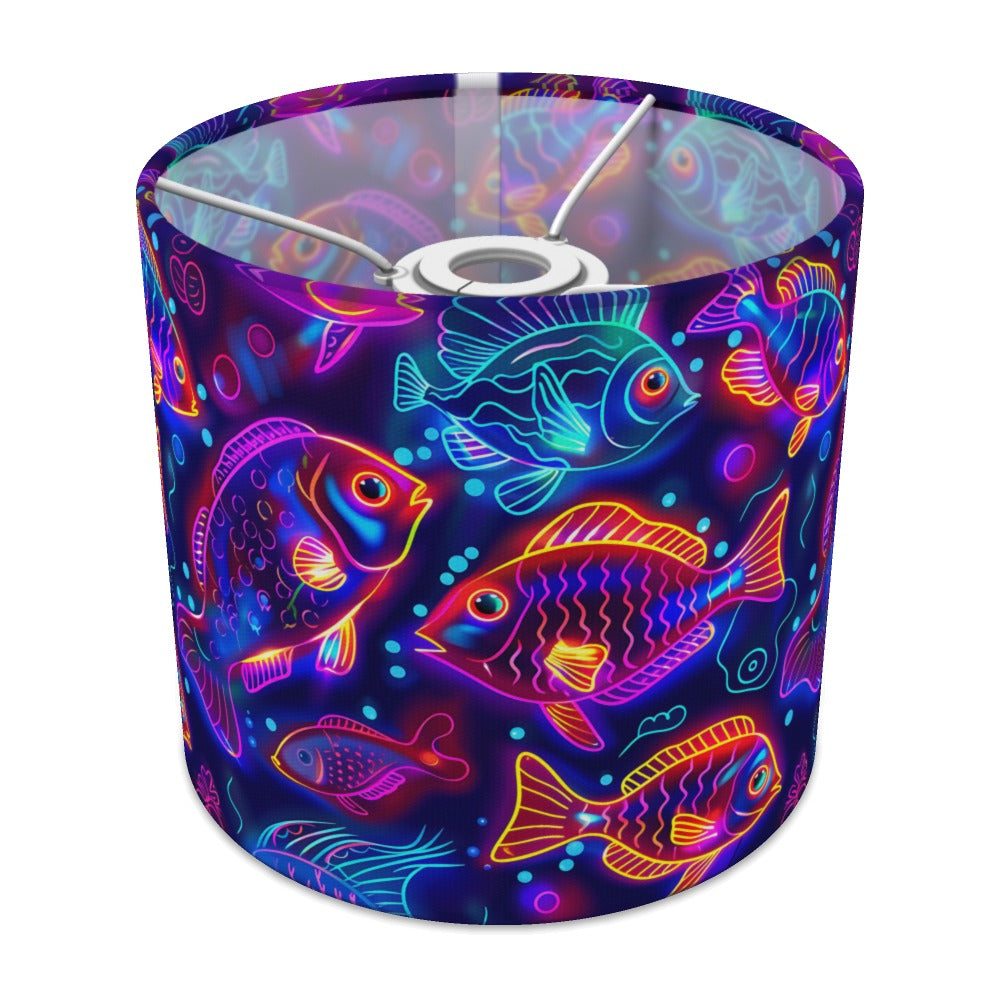 Vibrant Neon Fish lampshade - 20cm Ceiling
