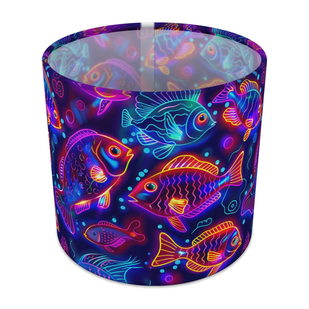 Vibrant Neon Fish lampshade - 20cm Table