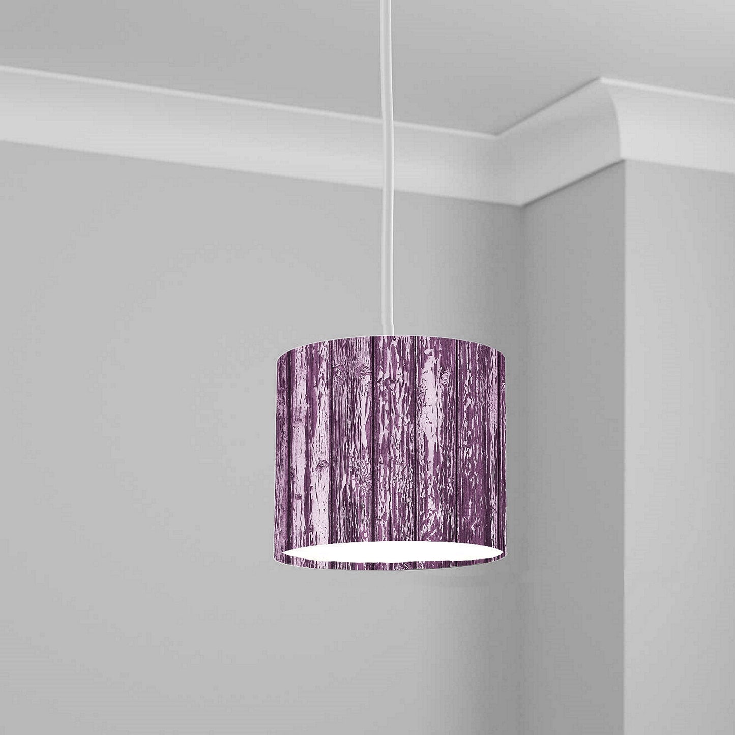 Purple Wood Grain Pattern Ceiling Lampshade Lightshade for Room - 20cm x 18.5cm