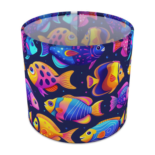 Tropical Fish and Angelfish lampshade - 20cm Table